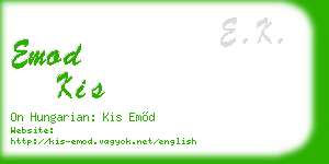 emod kis business card